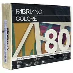 Бумага офисная Fabriano Бумага Colore A4, 80 г/м2, 500 листов, avorio