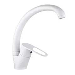 Bateria bucătărie Sandy 49193 Nobilis pipa F alb mat