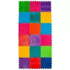 Covoraș de joacă Ortek 10173 коврик-пазл ортопедический -массажный MEGA MIX 18эл 26x26cm