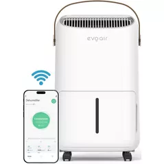 Dezumidificator de aer EvoAir NovaDry 16 Smart, 16l/24h, Senzor de Umiditate, Uscare Rufe, Maro