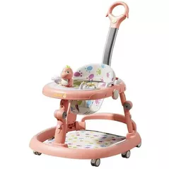 Ходунок Richi (69359) Premergator roz cu maner (JBWK518)