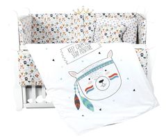 Детское постельное белье PernaMea Set lenjerie 8 piese Baby+ Forrest blue (PM.100263/2)