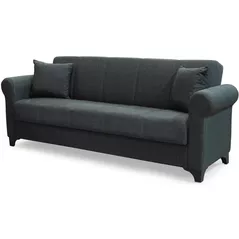 Диван Trendy Ares, extensibila cu lada de depozitare, 215x80x80cm, Gri inchis