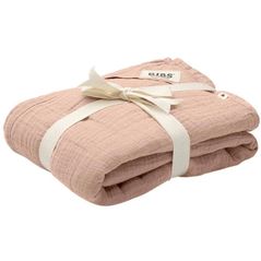 Accesoriu pentru înfășat BIBS 9402244 Paturica de muselina Swaddle Blush, 120x120cm