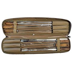 Товар для пикника Grill Master 520X10X2 Ace pentru frigarui cu maner din lemn 52cm, 12buc, cu geanta