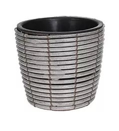 Ghiveci pentru flori H&S 50621.3 Ghiveci pentru flori Cercuri, H23cm, gri