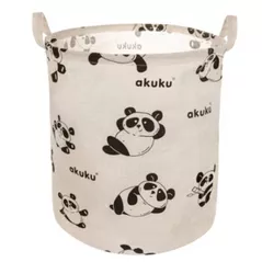 Cutie depozitare Akuku A0656 Cos pliabil pentru jucarii Panda