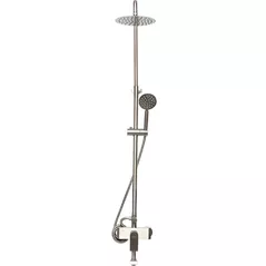 Panou de duș Rubano Coloana de dus, cu baterie, crom, inox, 27586