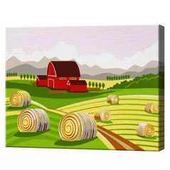 Картина по номерам Art Gallery CX4514 20x30cm Campul si fan