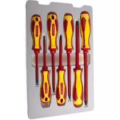 Отвёртка King Tony 30607MR отвертки, изолированные (шлицевые и PZ) 7 пр.