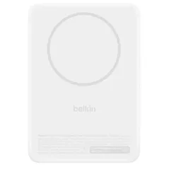Acumulator extern USB (Powerbank) Belkin BPD011HQWH BOOSTCHARGE 5k Qi2 15w PD20w Slim Magnetic Powerbank with kickstand, White