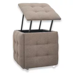 Пуф Nex Home Cub Transformer 5 scaune in 1 N52, Maro Teddy