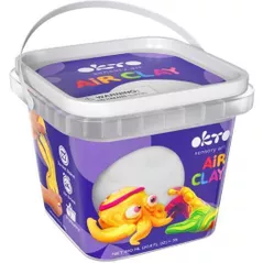 Set de creație Okto 20012-OK Plastilină ușoară în găletușă, Alb