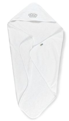 Accesoriu pentru baie PernaMea Prosop botez 90x90cm Coronita gri