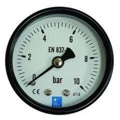 Accesoriu sisteme de încălzire Hydro S Manometru 0-10bar, 1/4" M, cu ieşire în spate (Axial) (0840011)