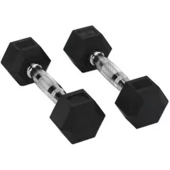 Гантель PX Sport 10229 Gantera Rubber Hex Dumbbells 12.5kg, DB139-12.5