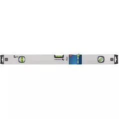 Уровень Hoegert Алюминиевый уровень 80 см (3 пузырька) с вертикальным визиром HT4M009