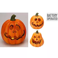 Lumânare Promstore 29703 Suvenir LED Halloween Dovleac 14x14x15cm