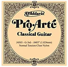 Coarda pentru instrument muzical D’Addario J4503 coarda sol pentru chitara clasica