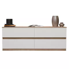 Comodă Bayro Harmony 1500x560x450 сонома фасад белый