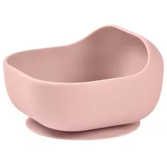 Посуда для кормления Beaba B913612 Bol silicon cu ventuza Cotton Candy