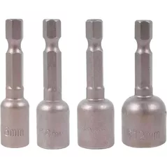 Set de tubulare, bite, duze Hoteche 251028 4 biți cu cap tubular 6/8/10/12x48mm