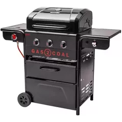Мангал Char-Broil Gratar pe gaz&carbuni Gas2Coal 3 Burner Hybrid Special Edition 330 + Tava tigaie (140994)