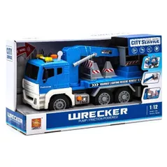 Mașină Wenyi WY833B Friction Truck albastra (lumini,sunete), cod 49466