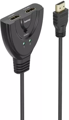 Adaptor IT Hama 205323 4K HDMI™ 2x1 Toggle Switch, 2x HDMI™ Socket - 1x HDMI™ Plug