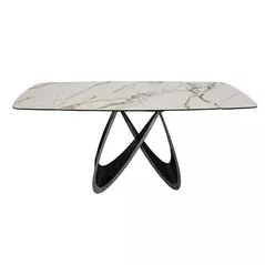 Стол Deco Rino 180/260x100xH76 White (KL-188) + Golden Legs