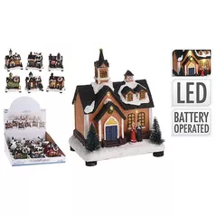 Новогодний декор Promstore 18423 Suvenir de Crăciun LED Casa 12x9x15cm