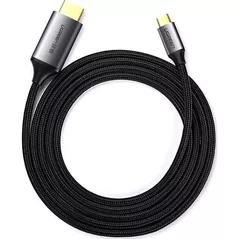 Кабель для IT Ugreen 50570 Type-C to HDMI 4K@60Hz Compatible with Thunderbolt 3 1.5M MM142, Gray
