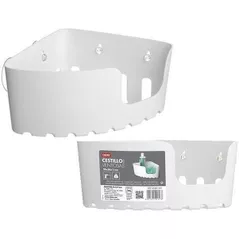 Полка для ванной Tatay 42048 Корзинка угловая 20x20x11cm