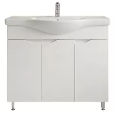 Dulap pentru lavoar Mashtab 11828 Print cu 3 usi 90cm Alb