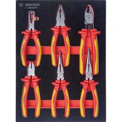 Set de unelte de mână King Tony 934-086MRVD изолированных, VDE до 1000 В, 86 пр. в ложементах под тележку