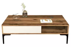 Журнальный столик Trendy Istanbul, Nuc, Smantana 105x32x60cm