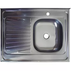Chiuvetă bucătărie Asil 29195 pentru masa 800х600 h=100mm -0,4 inox, (dreapta)