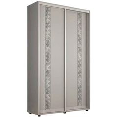 Шкаф Mobildor-Lux Compact uși glisante PAL cu ornament grecesc (160x45x220H cm) Grey