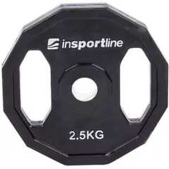 Ganteră inSPORTline 1181 Disc d=30 mm metal cauciuc 2,5 kg 15889 Ruberton