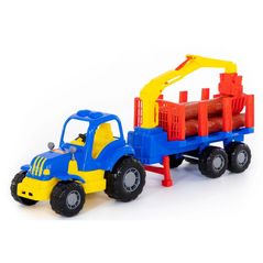 Mașină Полесье 44815 Jucarie tractor Krepis cu lemne B 2fel
