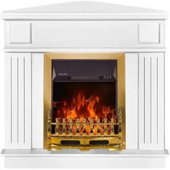 Камин электрический ArtFlame Marina de colt white & Gala gold
