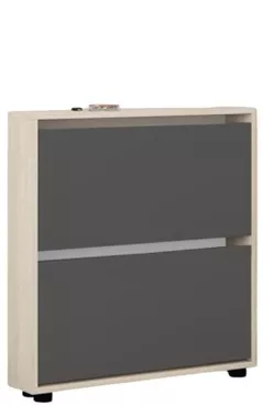 Полка для обуви Mobildor-Lux Leo Slim 50x16x86H cm Sonoma/Anthracite