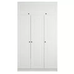 Шкаф Trendy Minar 3 Mebran Kapak 2 255-Alb, 135x255x52cm