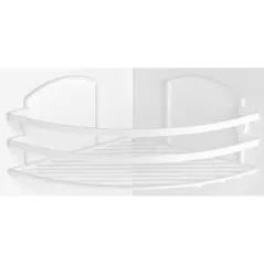 Raft de baie Teknotel LM007 Raft coltar 24x24x17cm, metal alb