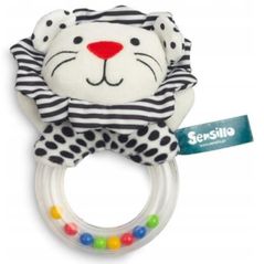 Zornăitoare Sensillo Z-030 Погремушка плюш 56 B/W Lion