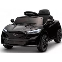 Mașină electrică pentru copii Kids car 8010341-2CR_Black Ford Mustang Mach-E, 24V5AH, scaune din piele
