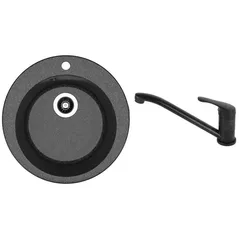 Мойка кухонная со смесителем Dr.Gans GALA + SanDonna F 1066 negru