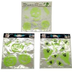 Decor Promstore 53763 Autocolante pentru geam Halloween 20X20cm, fluorescente