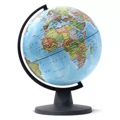 Glob New World Glob cu harta politica a lumii, d=32cm, albastru (Gl.32.PVC_blue)