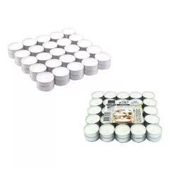 Свеча Promstore 45353 Zniczplast Свечи чайные Decor 50шт D3.8x1.3cm, 4часа